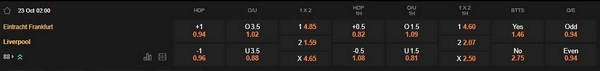 Prediksi Eintracht Frankfurt vs Liverpool, 02.00 23/10 – Liga Champions UEFA