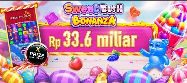 Raih Kemenangan Harian di Turnamen Sweet Rush Bonanza dari Pragmatic Play