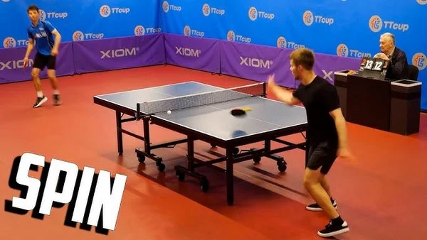 Bagaimana variasi spin memengaruhi taruhan pada reli tenis meja yang panjang?
